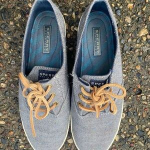 Sperry Top-Sider Gray Canvas Sneakers